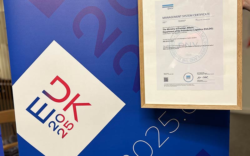 Det danske EU-formandskab bæredygtighedscertificeret – igen